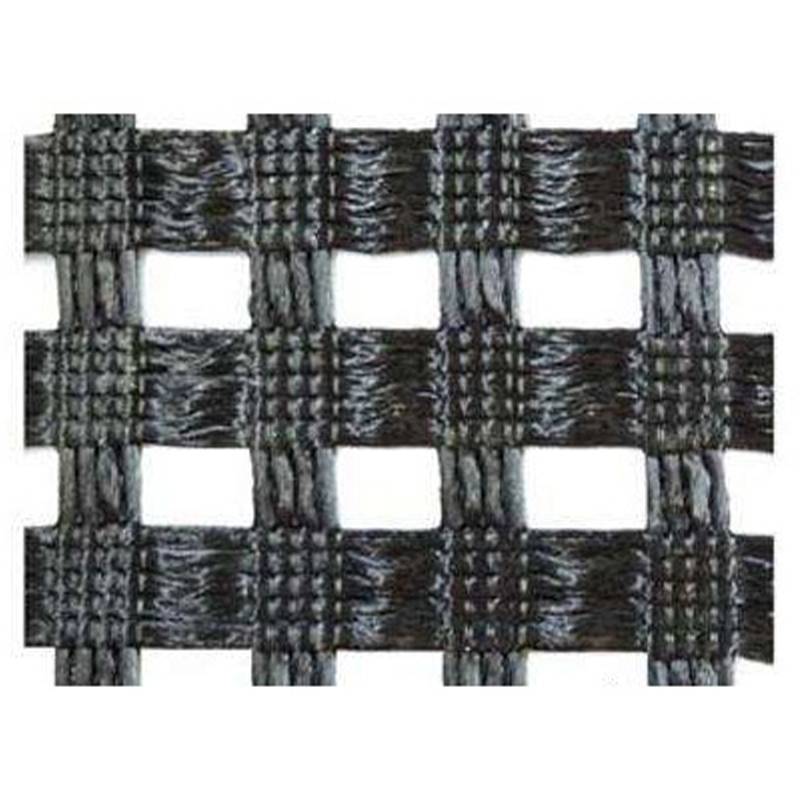 Geogrid poliester rajutan lusi